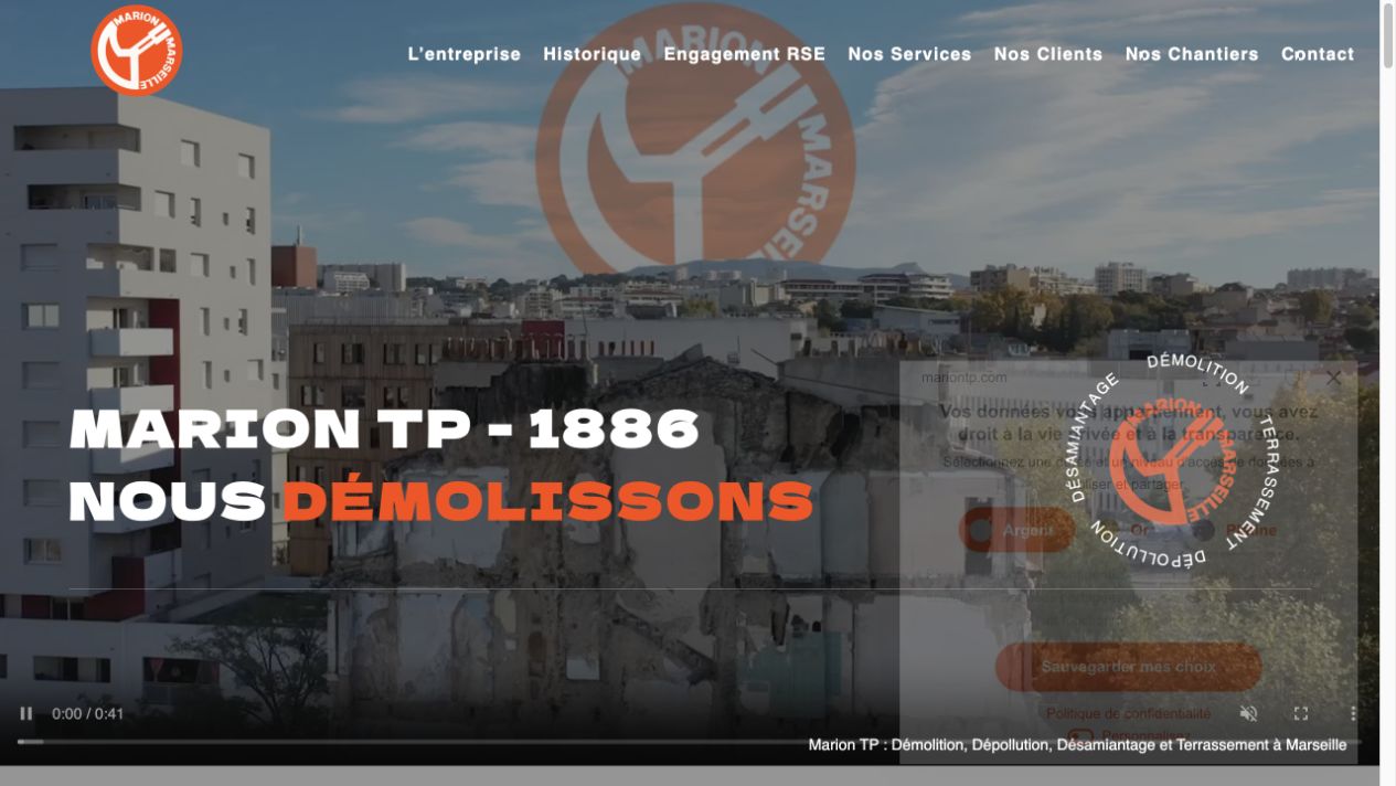 Capture du site de Marion TP