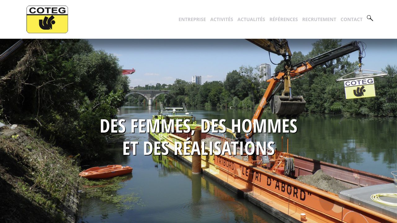 Capture du site de COTEG