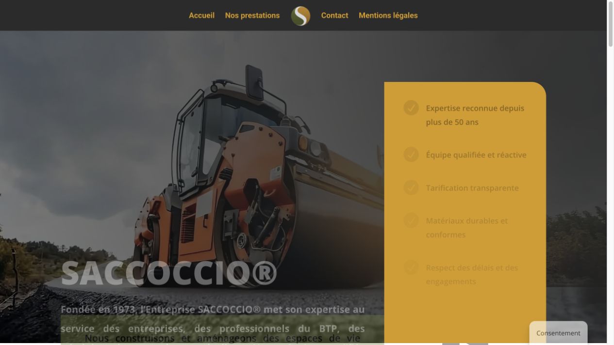 Capture du site de Saccoccio