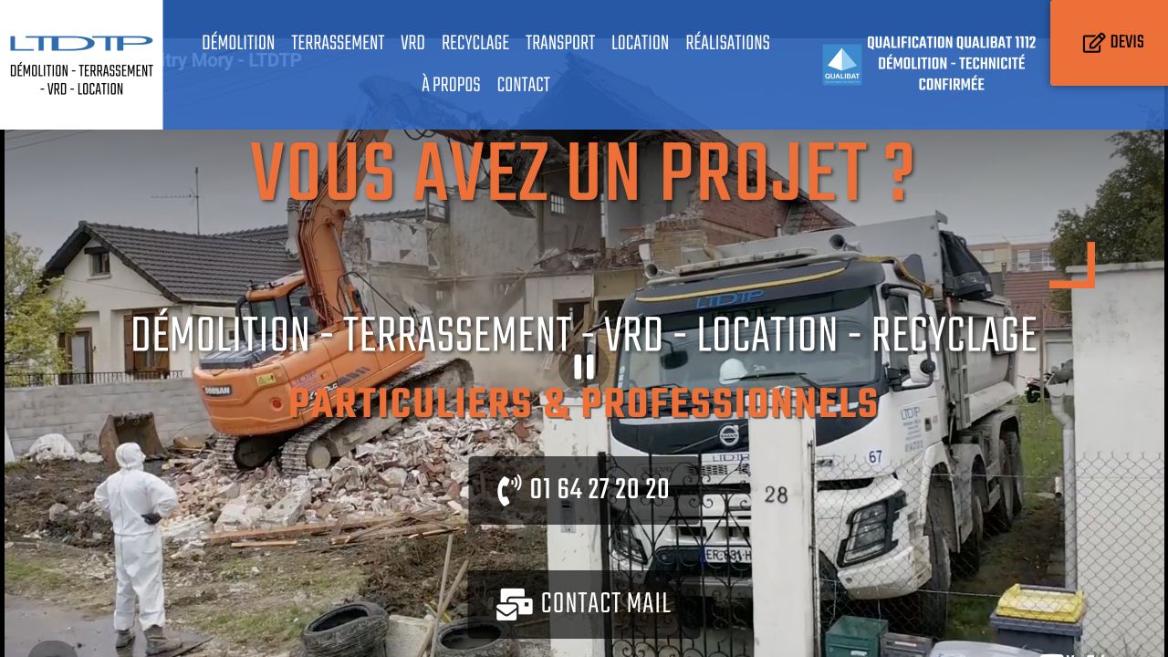Capture du site de LTDTP