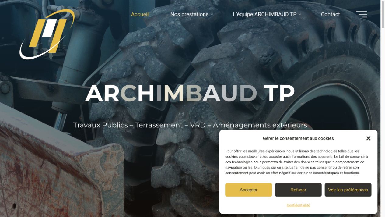 Capture du site de Archimbaud TP