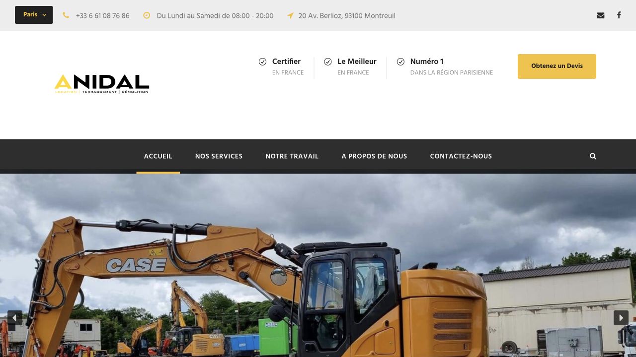 Capture du site de Anidal