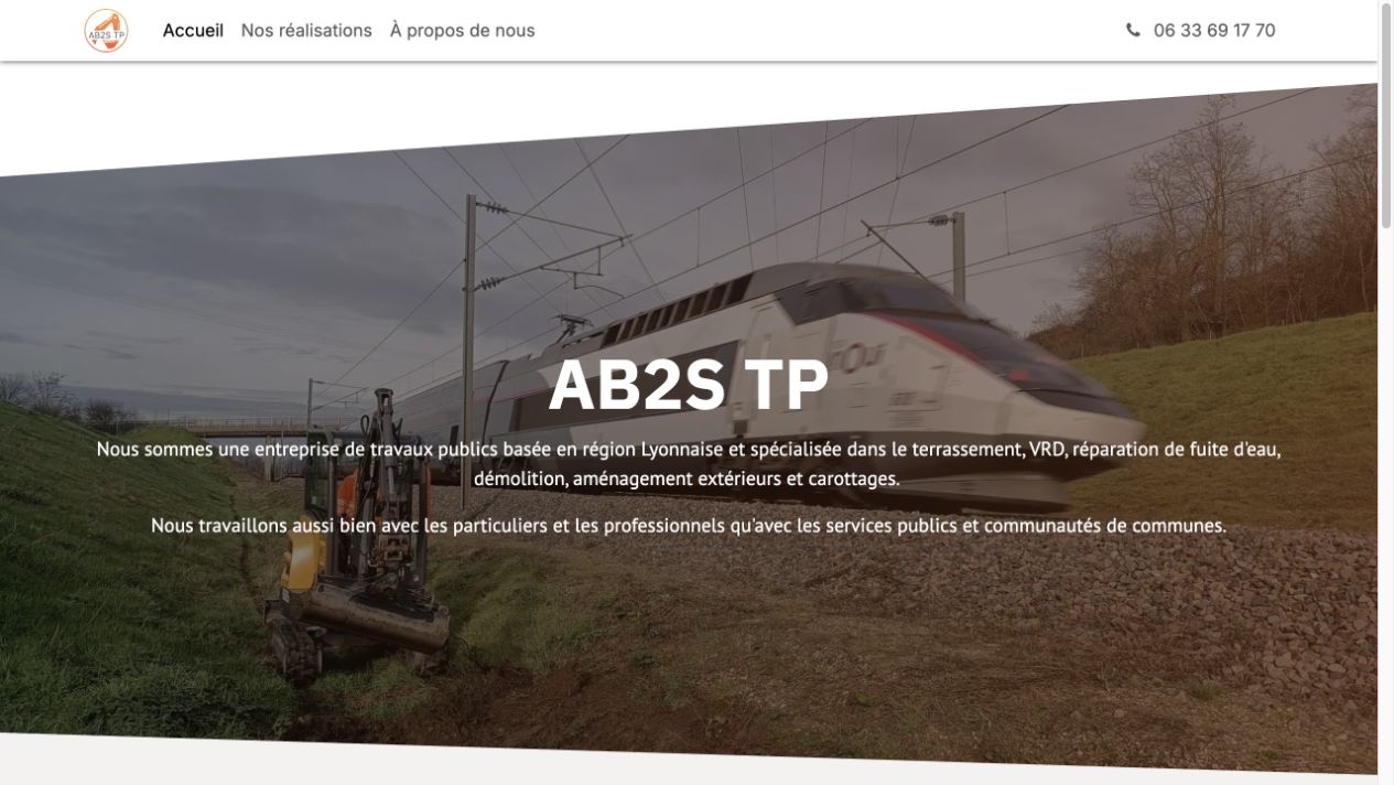 Capture du site de AB2STP